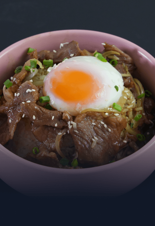 ข้าวหน้าหมูสไตล์ญี่ปุ่น